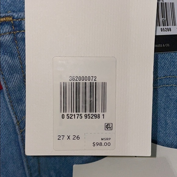 501® Original Cropped High Rise Straight leg Jeans - Picture 12 of 12